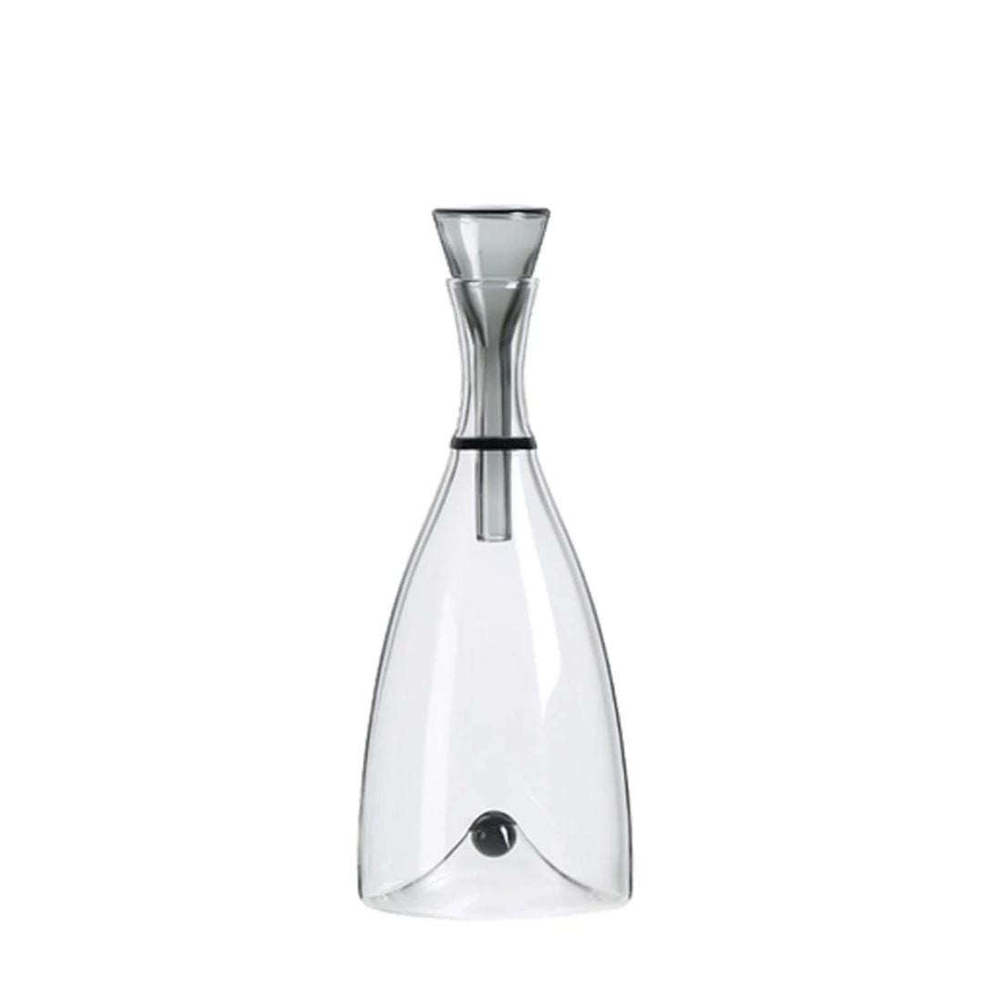 Smoke glass decanter from BEACON drinkware collection, elegant and stylish for serving spirits or wine.
