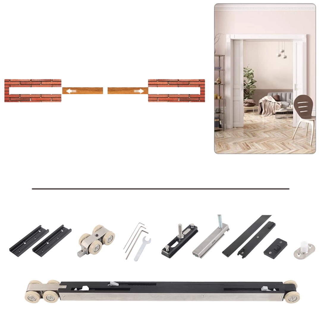 BEACON GlidePro sliding door rails, model FW.5612, for smooth sliding door installation and support.