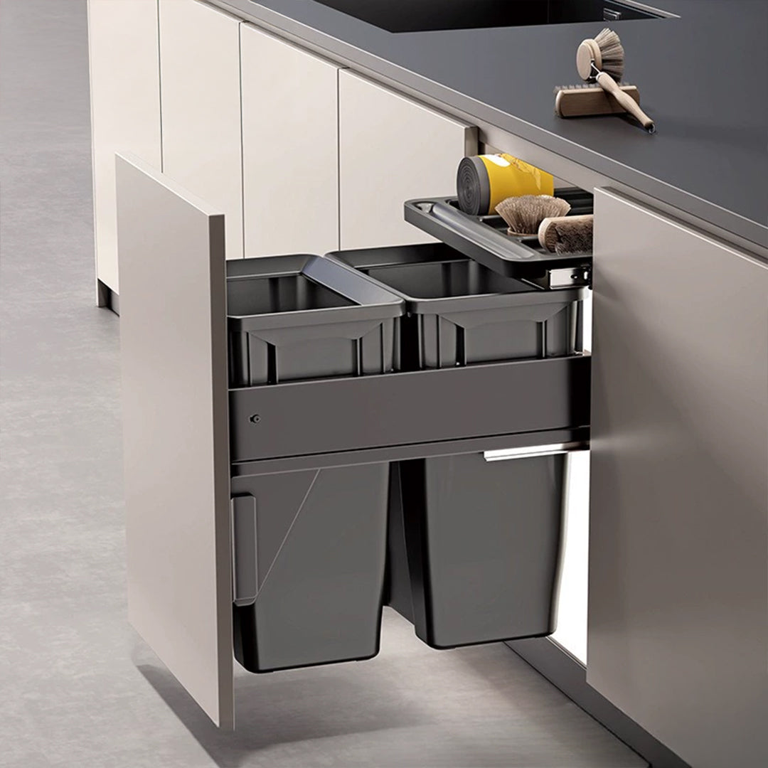 BEACON GlidePro Trash Bin WB.0240 with durable hinges, featuring smooth opening and closing mechanism, shown in the image.