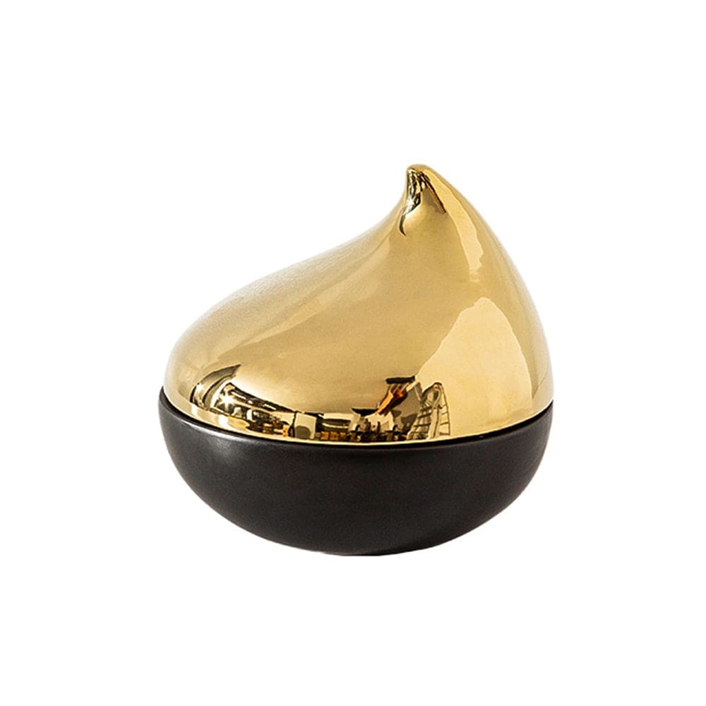 Gold Bird Decoration Jar-A Fa-D21074A -  Vases | جرة زينة الطيور الذهبية - ebarza Furniture UAE | Shop Modern Furniture in Abu Dhabi & Dubai - مفروشات ايبازرا في الامارات | تسوق اثاث عصري وديكورات مميزة في دبي وابوظبي