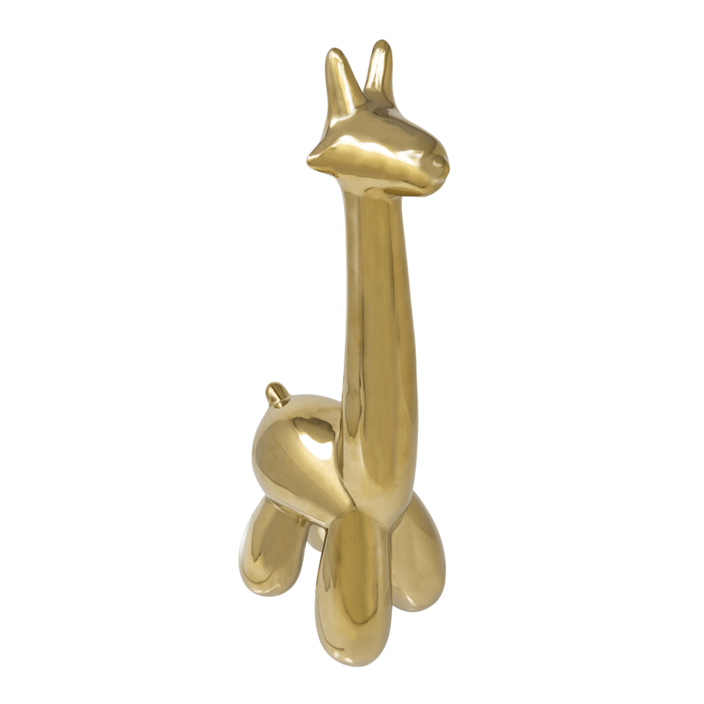 Gold Giraffe Balloon Animal 13655-01 -  Home Decor Figurines | حيوان بالون زرافة ذهبي - ebarza Furniture UAE | Shop Modern Furniture in Abu Dhabi & Dubai - مفروشات ايبازرا في الامارات | تسوق اثاث عصري وديكورات مميزة في دبي وابوظبي