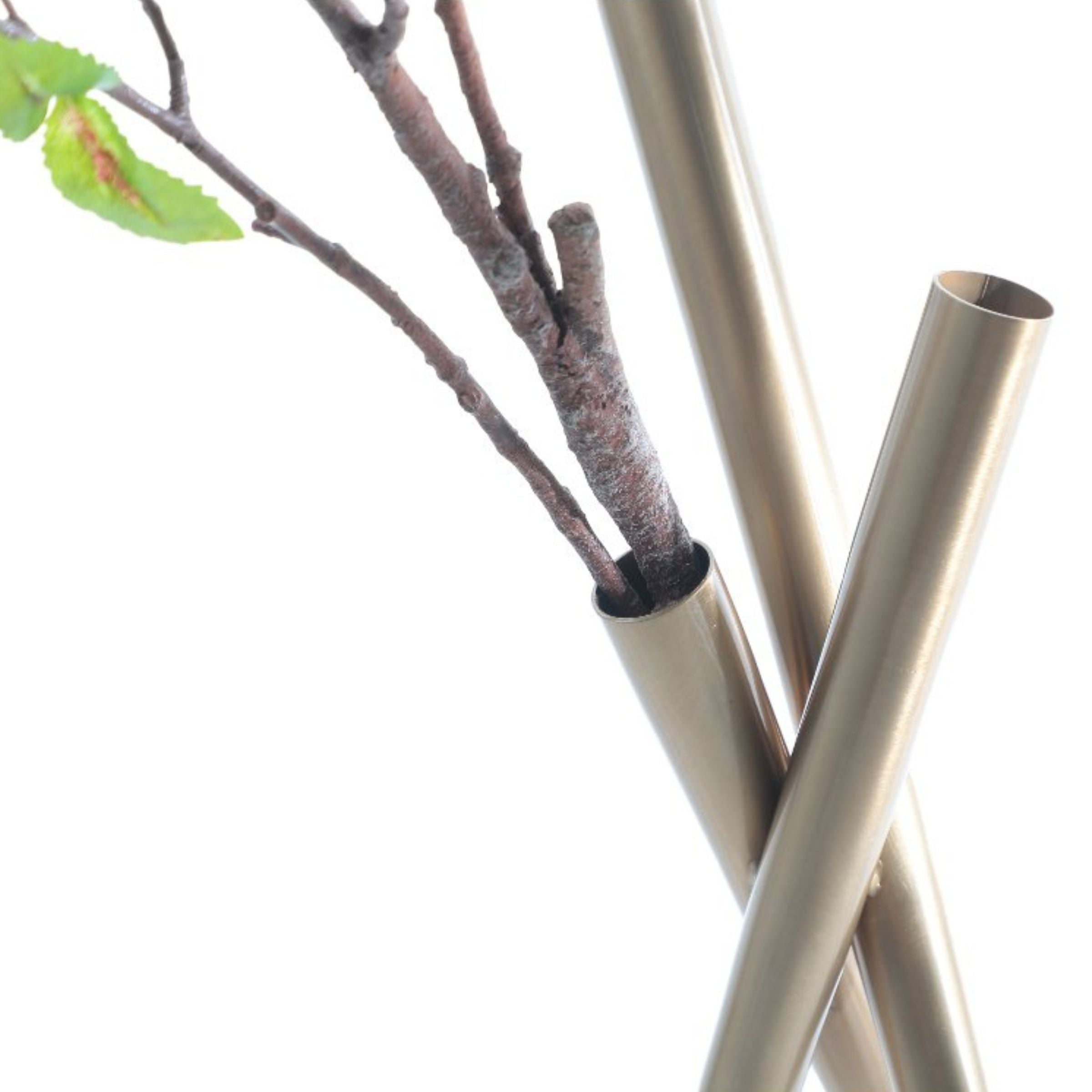 Gold iron vase from BEACON home decor figurines collection, stylish and modern decorative piece for interior decoration.