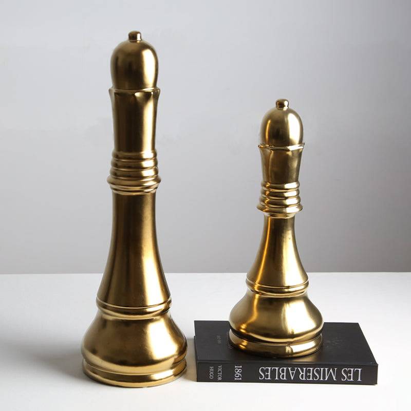 Golden Chess  Decorative-Queen A Fa-D1923A -  Home Decor Figurines | على شكل ملكة ذهبية للشطرنج - ebarza Furniture UAE | Shop Modern Furniture in Abu Dhabi & Dubai - مفروشات ايبازرا في الامارات | تسوق اثاث عصري وديكورات مميزة في دبي وابوظبي
