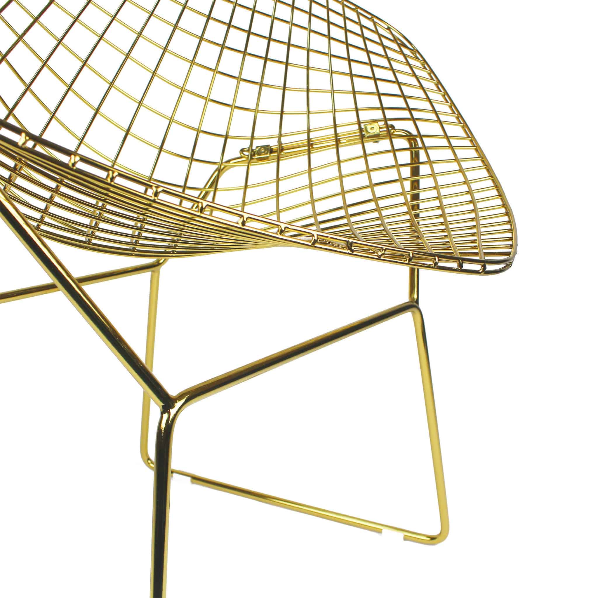 Golden Diamond Wire Chair & Cushion Bp8019Go -  Chairs | كرسي ووسادة سلك ذهبي - ebarza Furniture UAE | Shop Modern Furniture in Abu Dhabi & Dubai - مفروشات ايبازرا في الامارات | تسوق اثاث عصري وديكورات مميزة في دبي وابوظبي