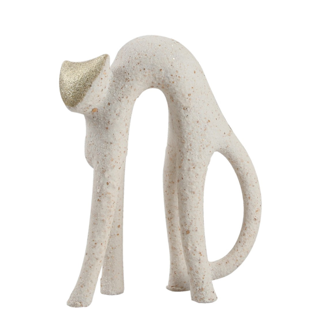 Golden face home decor figurine by BEACON, featuring a sleek, golden finish and artistic design for stylish interior decoration.