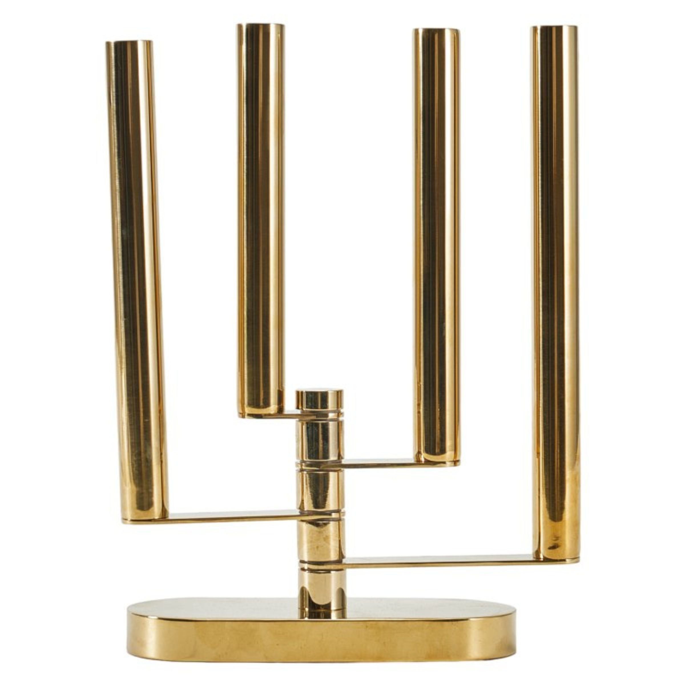 GOLDEN STEEL FLEXIABLE CANDLE HOLDER TX0042 -  Candle Holders - ebarza Furniture UAE | Shop Modern Furniture in Abu Dhabi & Dubai - مفروشات ايبازرا في الامارات | تسوق اثاث عصري وديكورات مميزة في دبي وابوظبي