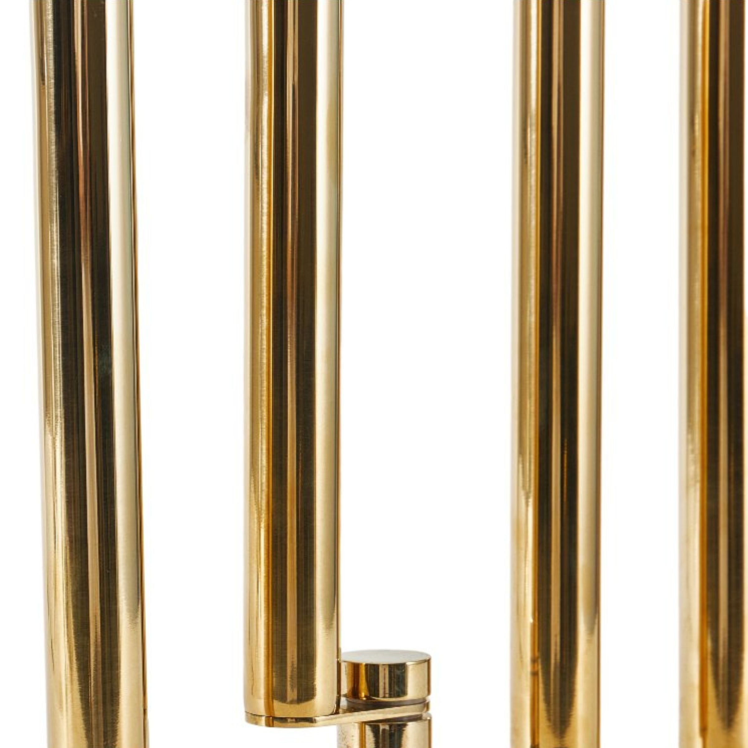 GOLDEN STEEL FLEXIABLE CANDLE HOLDER TX0042 -  Candle Holders - ebarza Furniture UAE | Shop Modern Furniture in Abu Dhabi & Dubai - مفروشات ايبازرا في الامارات | تسوق اثاث عصري وديكورات مميزة في دبي وابوظبي