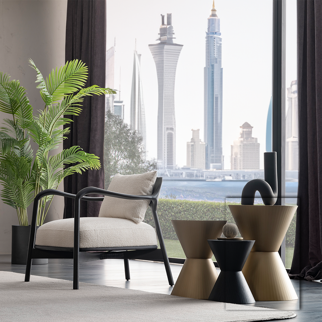 GRANDE BUTTON SIDE TABLE BIG ORXGRND-STB42 -  Side Tables - ebarza Furniture UAE | Shop Modern Furniture in Abu Dhabi & Dubai - مفروشات ايبازرا في الامارات | تسوق اثاث عصري وديكورات مميزة في دبي وابوظبي