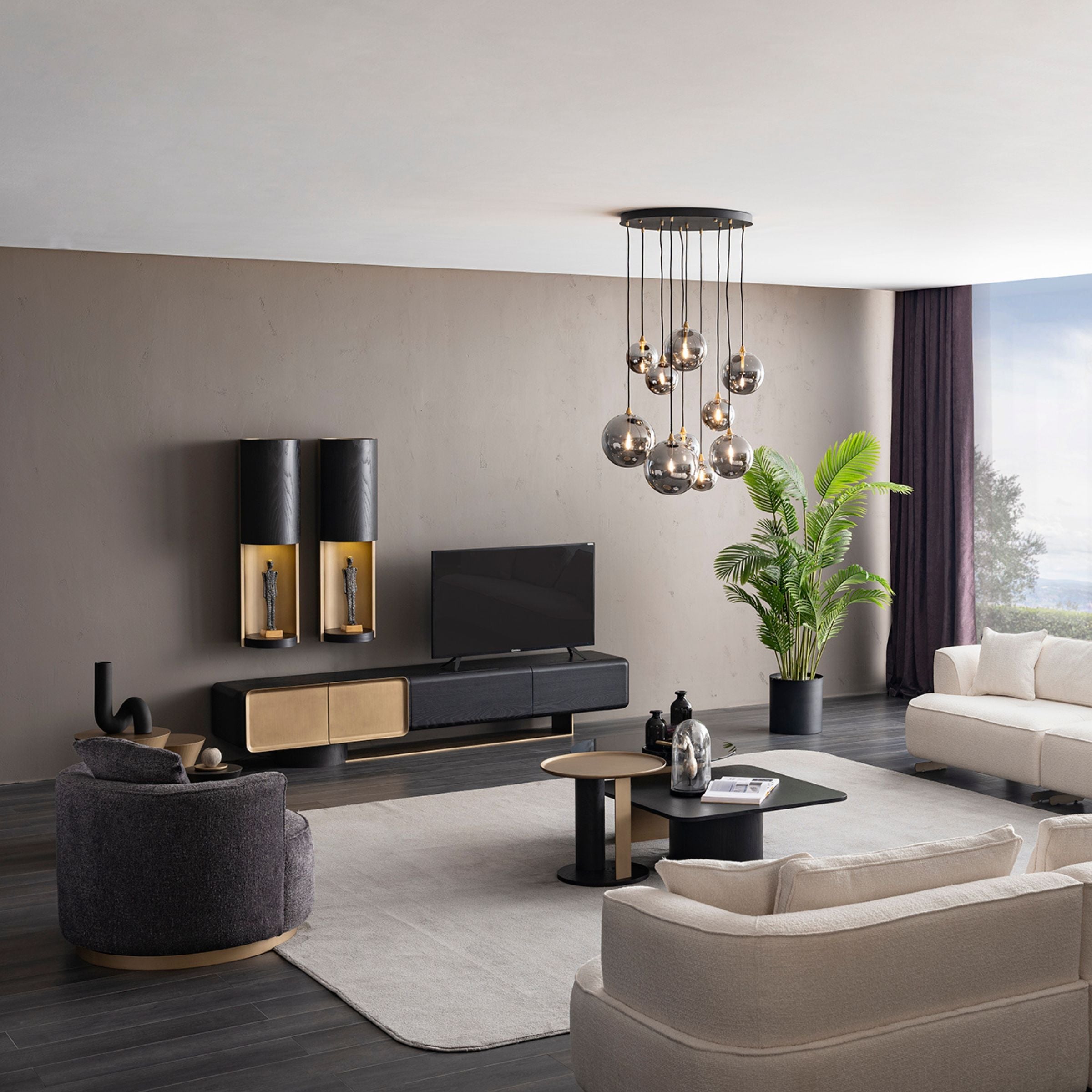 Grande Set of 2 Wall shelves  ORXGRND-TVU255 -  TV Units - ebarza Furniture UAE | Shop Modern Furniture in Abu Dhabi & Dubai - مفروشات ايبازرا في الامارات | تسوق اثاث عصري وديكورات مميزة في دبي وابوظبي