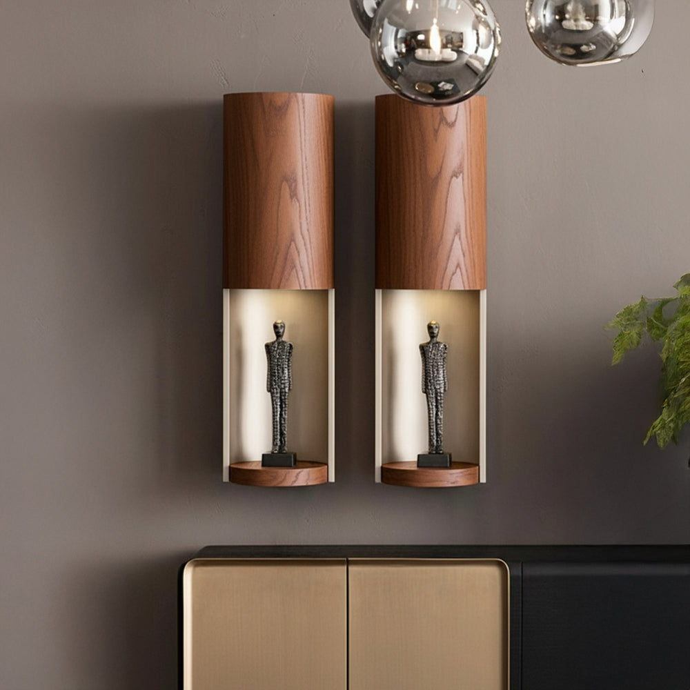 Grande Set of 2 Wall shelves Walnut ORXGRND-TVU255W | ebarza