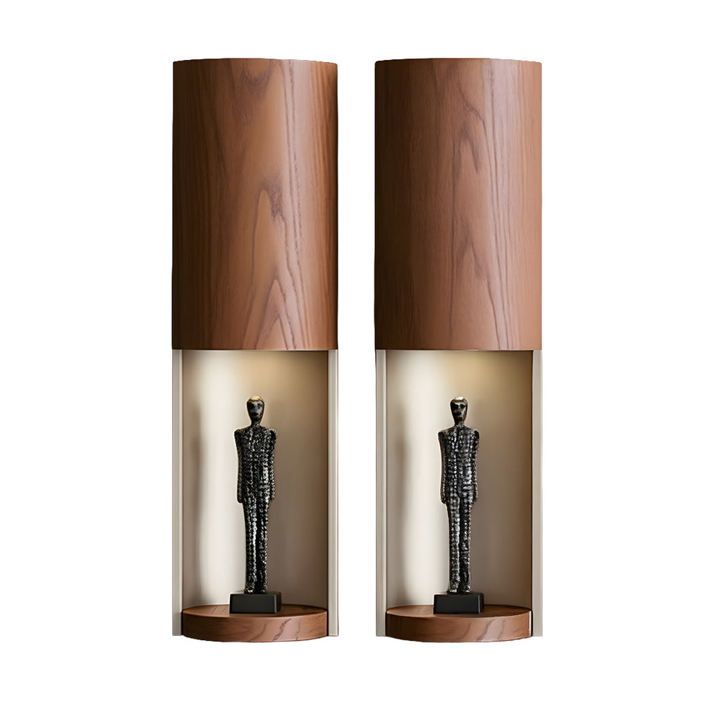 Grande Set of 2 Wall shelves Walnut ORXGRND-TVU255W | ebarza