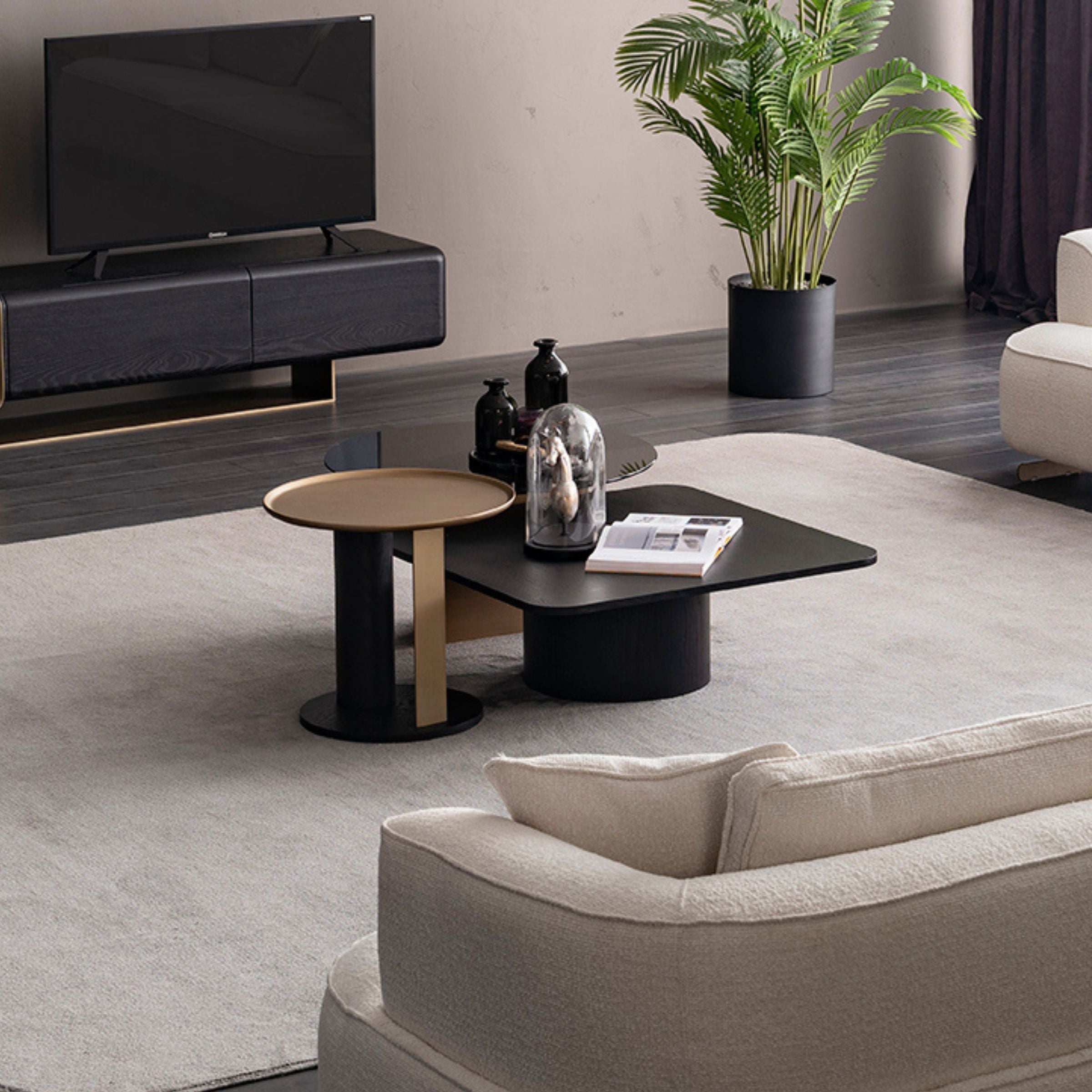 Grande Side Table ORXGRND-ST55 -  Side Tables - ebarza Furniture UAE | Shop Modern Furniture in Abu Dhabi & Dubai - مفروشات ايبازرا في الامارات | تسوق اثاث عصري وديكورات مميزة في دبي وابوظبي