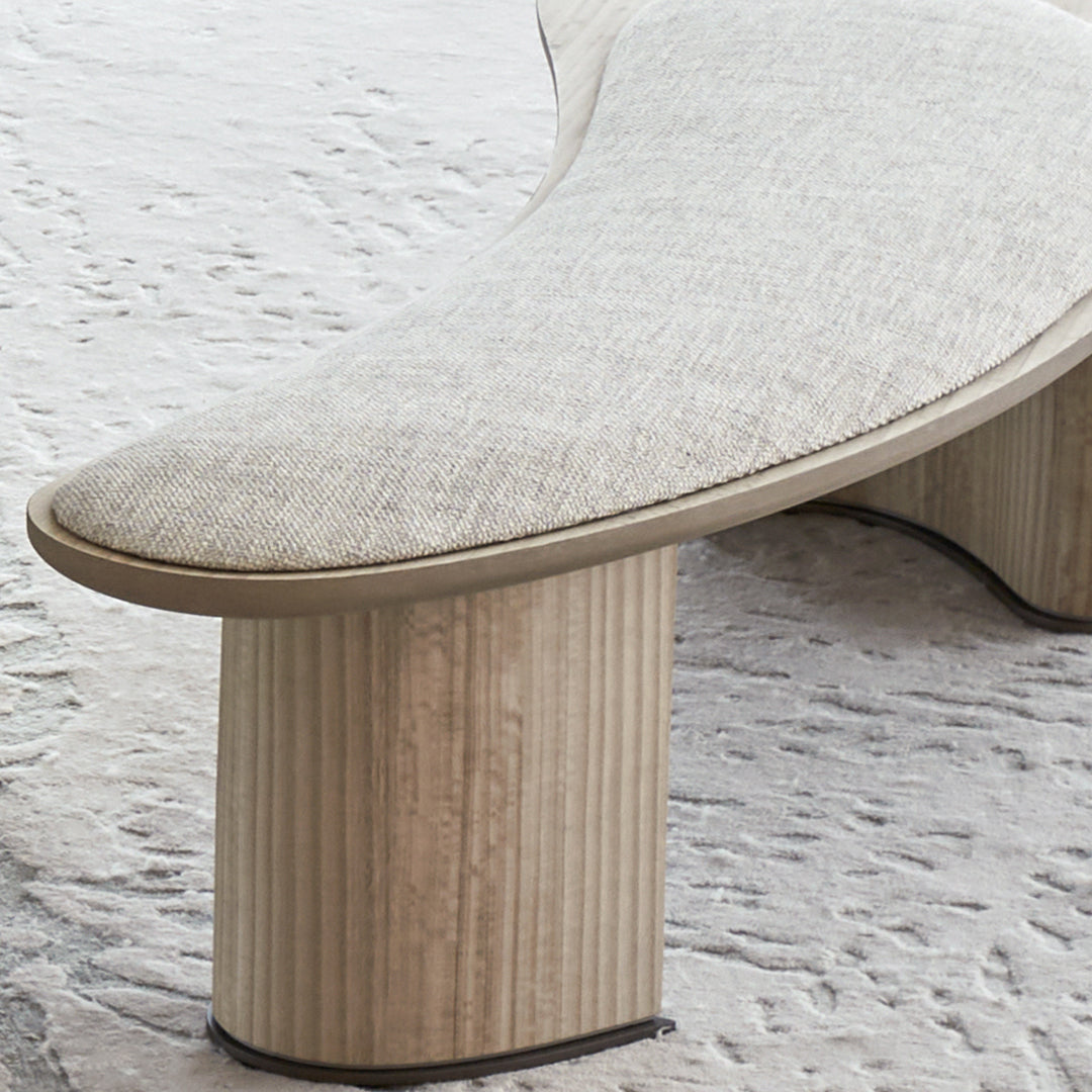 BEACON Grandeur Bench AMCJ-TD6069 with wooden seat and metal frame, ideal for indoor or outdoor seating.