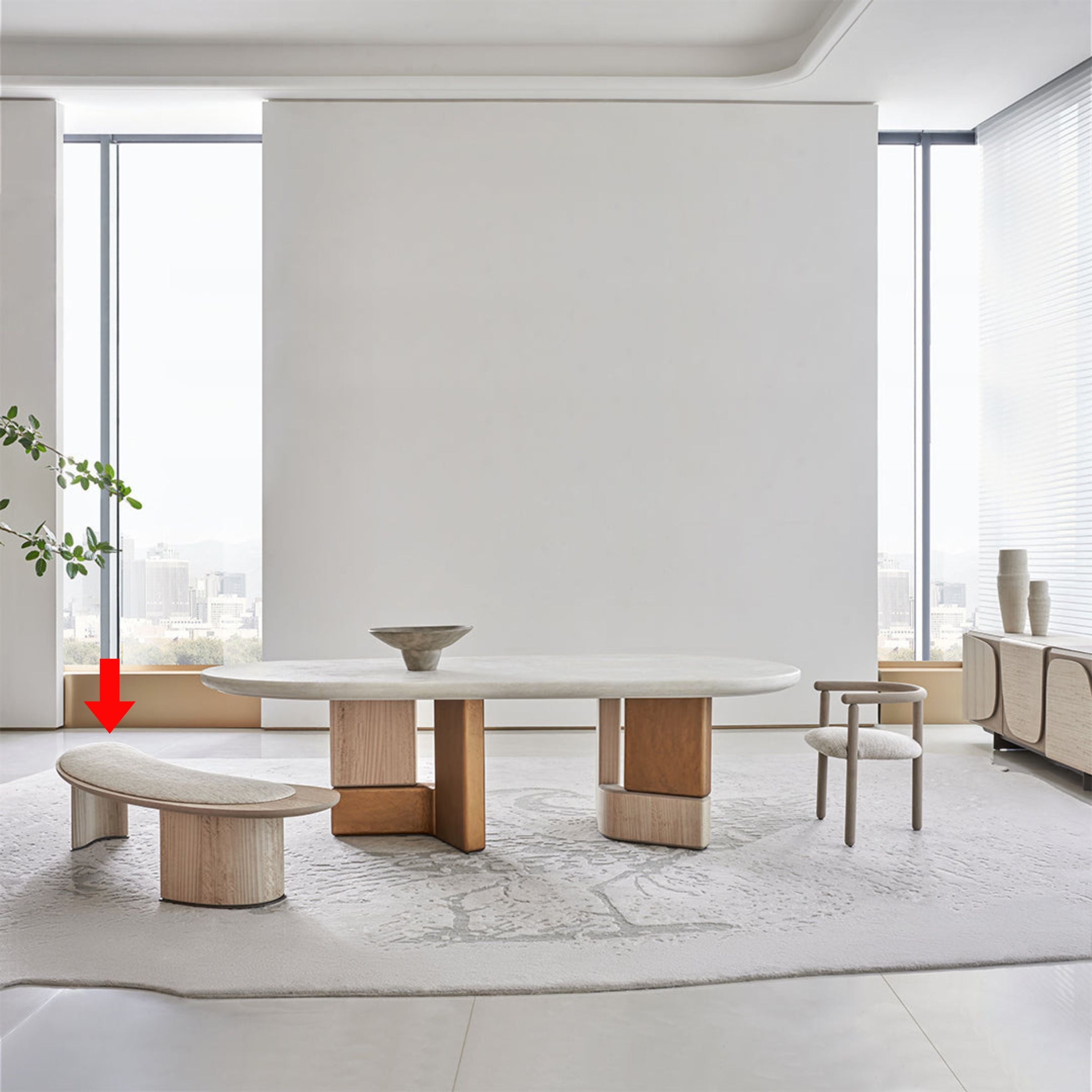 Pre-order 25 Days Delivery Grandeur Bench AMCJ-TD6069 -  Benches - ebarza Furniture UAE | Shop Modern Furniture in Abu Dhabi & Dubai - مفروشات ايبازرا في الامارات | تسوق اثاث عصري وديكورات مميزة في دبي وابوظبي