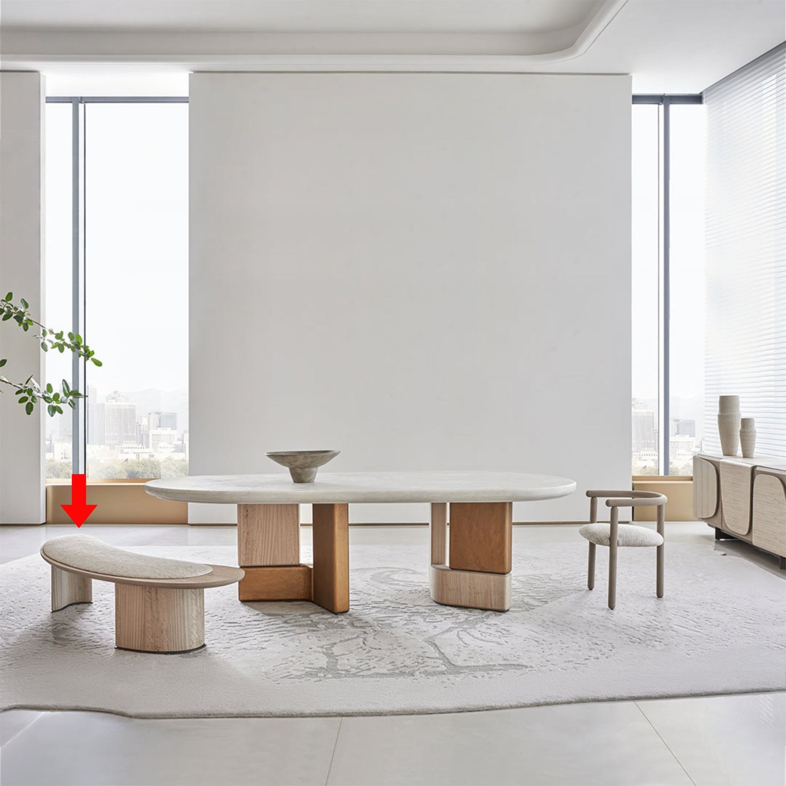 Pre-order 25 Days Delivery Grandeur Bench AMCJ-TD6069 -  Benches - ebarza Furniture UAE | Shop Modern Furniture in Abu Dhabi & Dubai - مفروشات ايبازرا في الامارات | تسوق اثاث عصري وديكورات مميزة في دبي وابوظبي