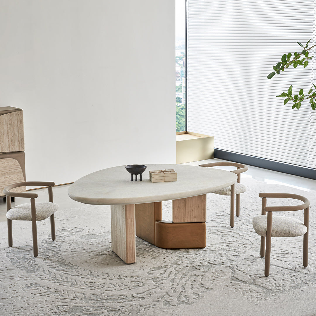BEACON Grandeur Dining Chair AMCJ-CY6003 with cushioned seat and wooden legs, stylish and comfortable for dining room use.