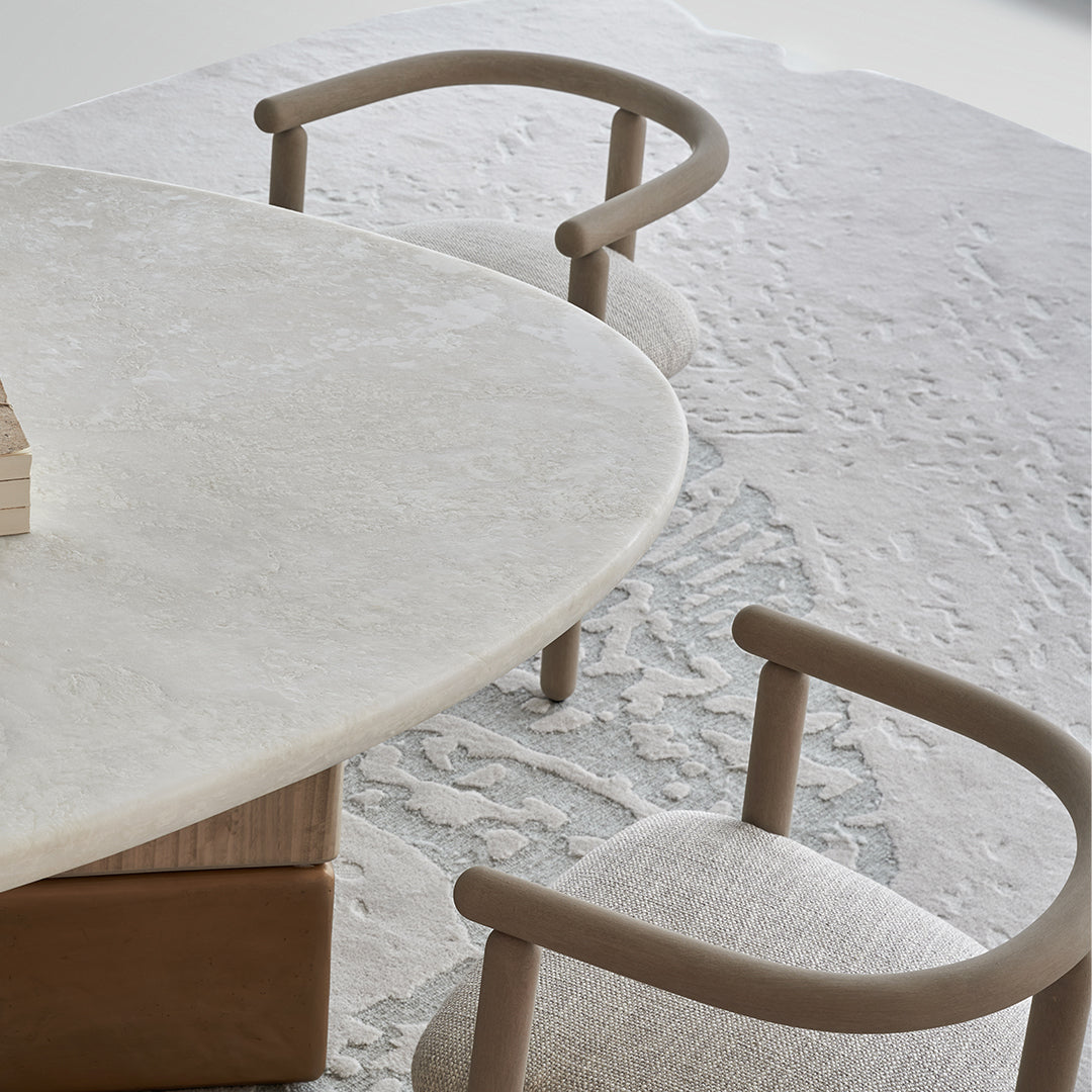 Elegant Grandeur Dining Chair by BEACON featuring a cushioned seat and wooden legs, perfect for modern dining rooms.