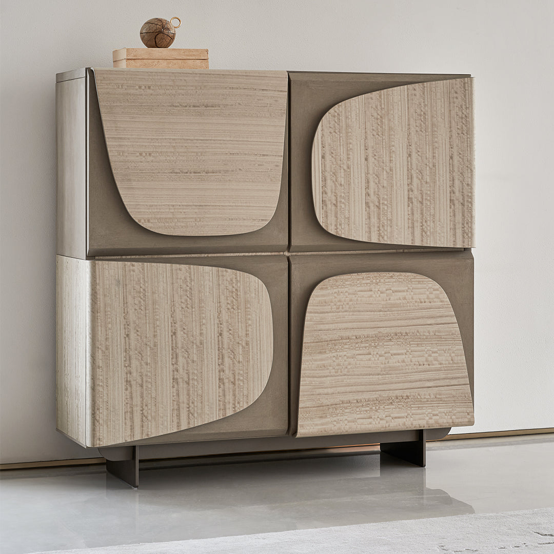 BEACON Grandeur Side Cabinet BMCJ-GNG6068 in a modern wood finish, featuring sleek storage compartments and elegant design.