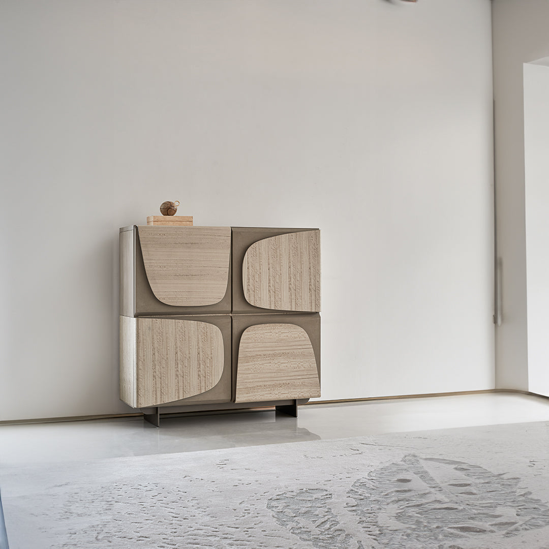 BEACON Grandeur Side Cabinet BMCJ-GNG6068 with sleek wood finish and modern design, featuring multiple storage compartments.