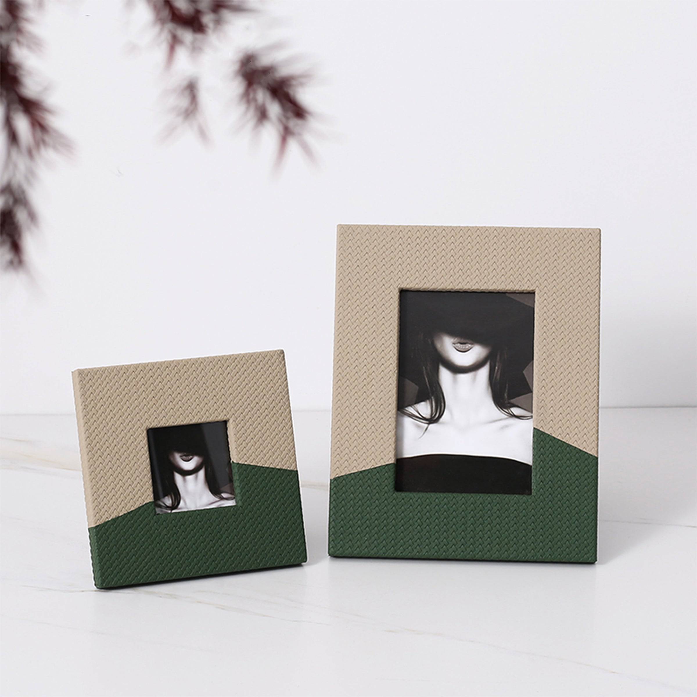 Gray & Green Photo Frame-B Fb-Pg2145D -  Photo Frames - ebarza Furniture UAE | Shop Modern Furniture in Abu Dhabi & Dubai - مفروشات ايبازرا في الامارات | تسوق اثاث عصري وديكورات مميزة في دبي وابوظبي