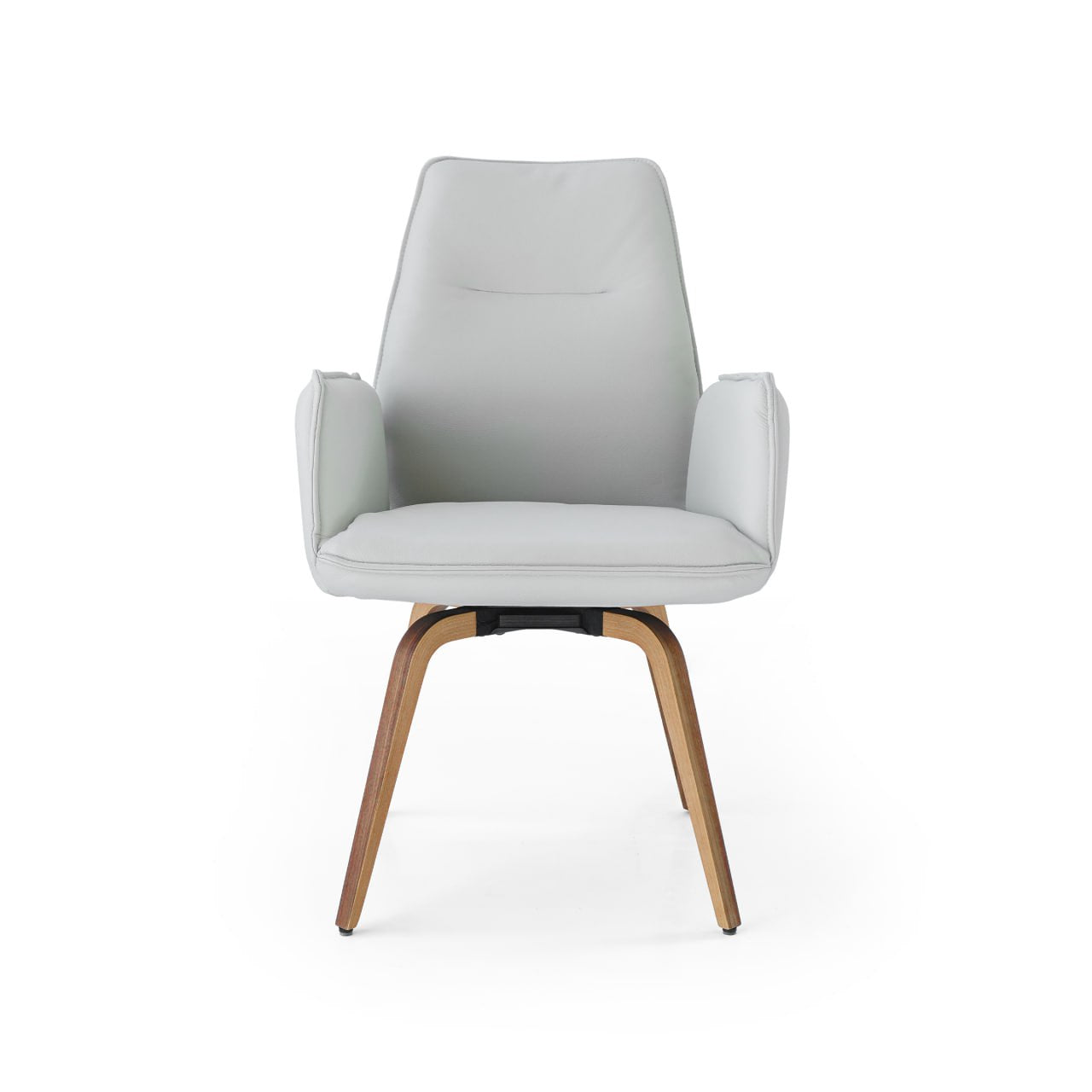 Gray Swivel Dining Chair SL-HJ9082 -  Chairs - ebarza Furniture UAE | Shop Modern Furniture in Abu Dhabi & Dubai - مفروشات ايبازرا في الامارات | تسوق اثاث عصري وديكورات مميزة في دبي وابوظبي