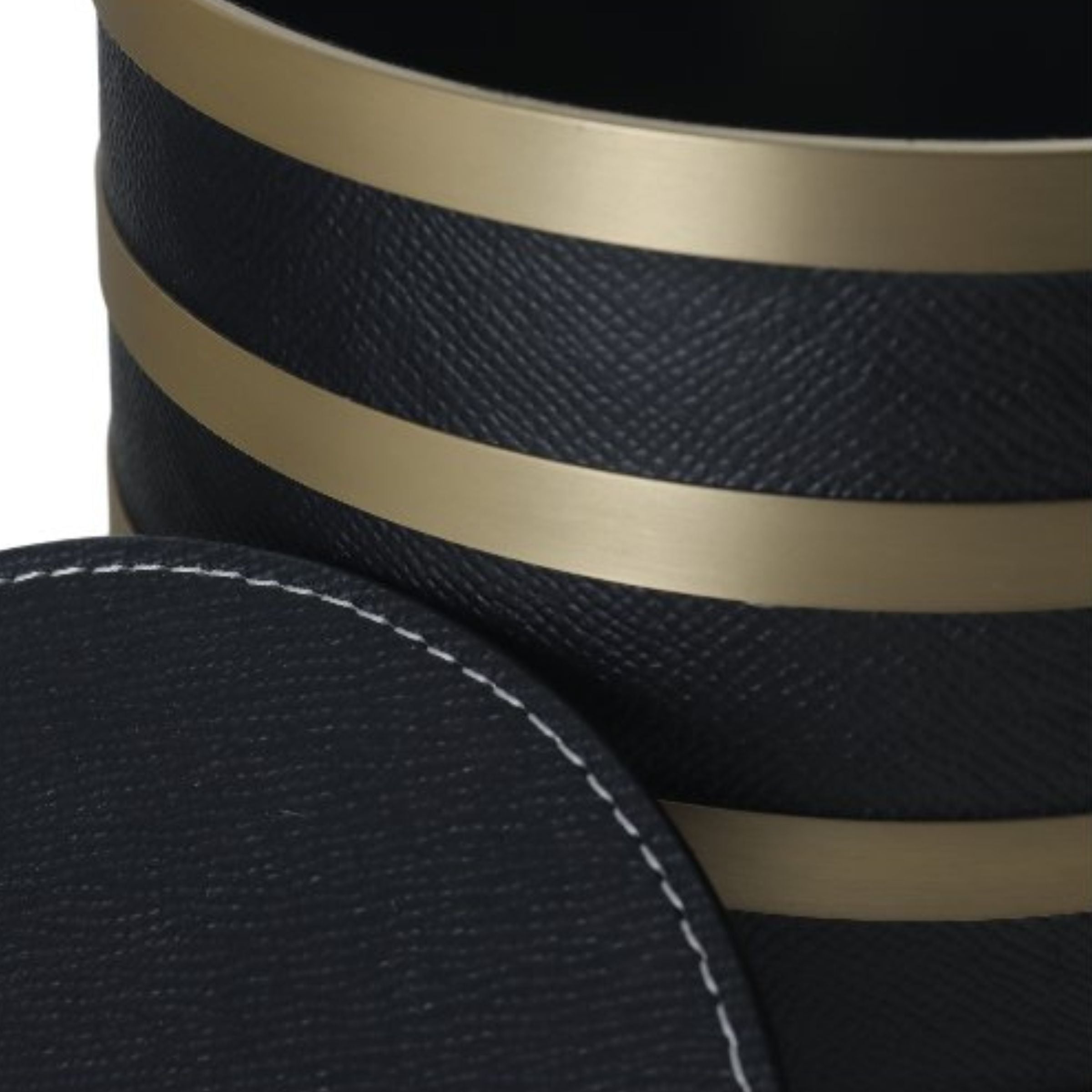 GREY & ANQITUE BRASS ROUND ROUND STORAGE BOX- L DH201268BL -  Decorative Boxes - ebarza Furniture UAE | Shop Modern Furniture in Abu Dhabi & Dubai - مفروشات ايبازرا في الامارات | تسوق اثاث عصري وديكورات مميزة في دبي وابوظبي