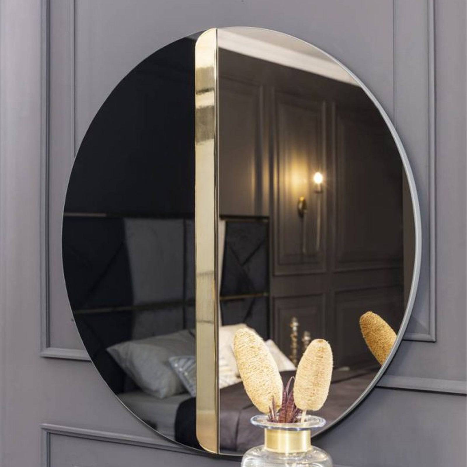 Grey Dresser And Mirror Diva022-Dresser -  Dressers and Mirrors | طاولة زينة ومرآة غراي باللون الرمادي - ebarza Furniture UAE | Shop Modern Furniture in Abu Dhabi & Dubai - مفروشات ايبازرا في الامارات | تسوق اثاث عصري وديكورات مميزة في دبي وابوظبي