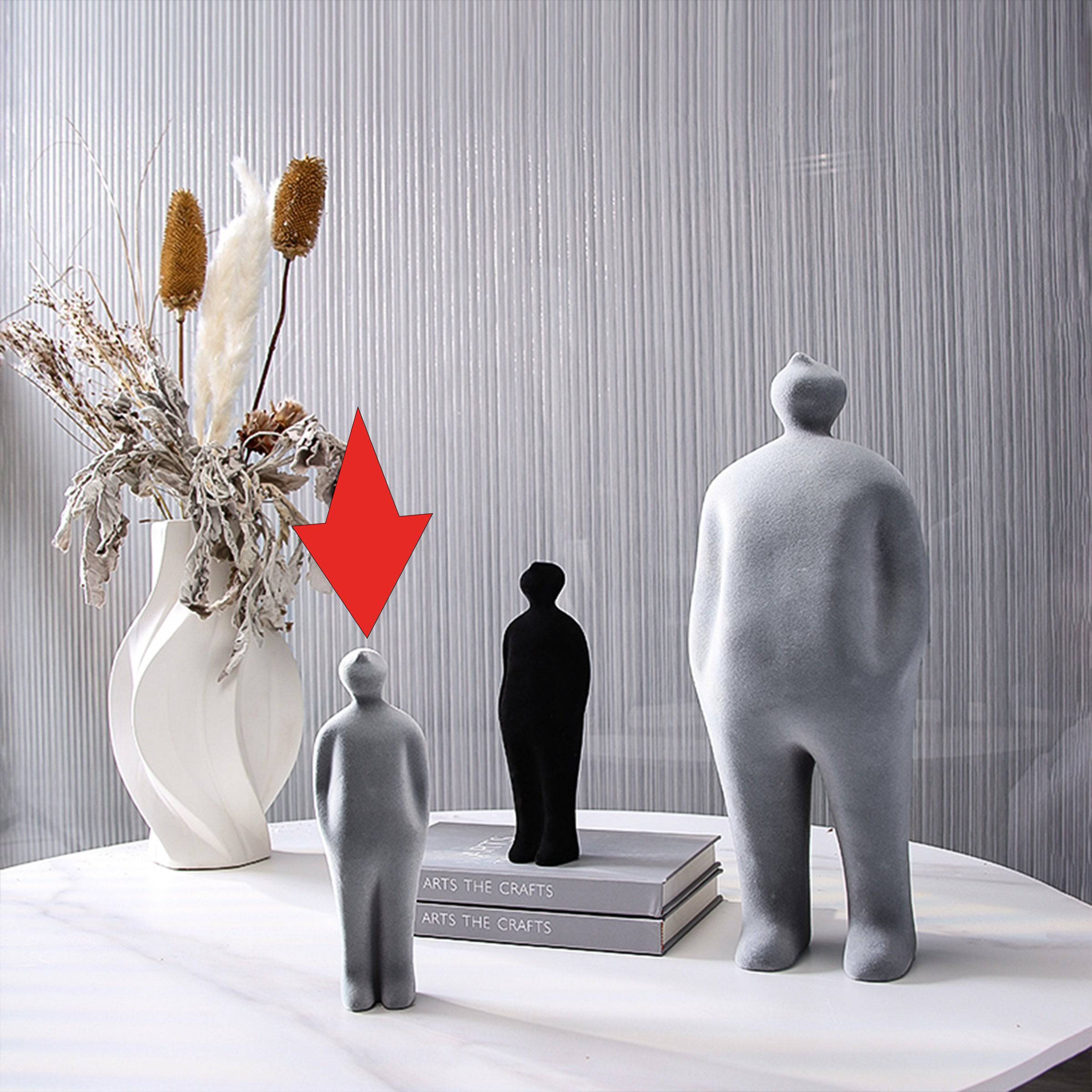 Grey Figure Decoration-B Fa-Sz2013B -  Home Decor Figurines | زخرفة شخصية رمادية - ebarza Furniture UAE | Shop Modern Furniture in Abu Dhabi & Dubai - مفروشات ايبازرا في الامارات | تسوق اثاث عصري وديكورات مميزة في دبي وابوظبي
