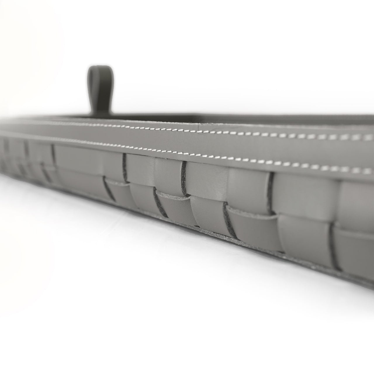 Grey rectangular knitting tray from Beacon, made of durable material, perfect for organizing knitting supplies.