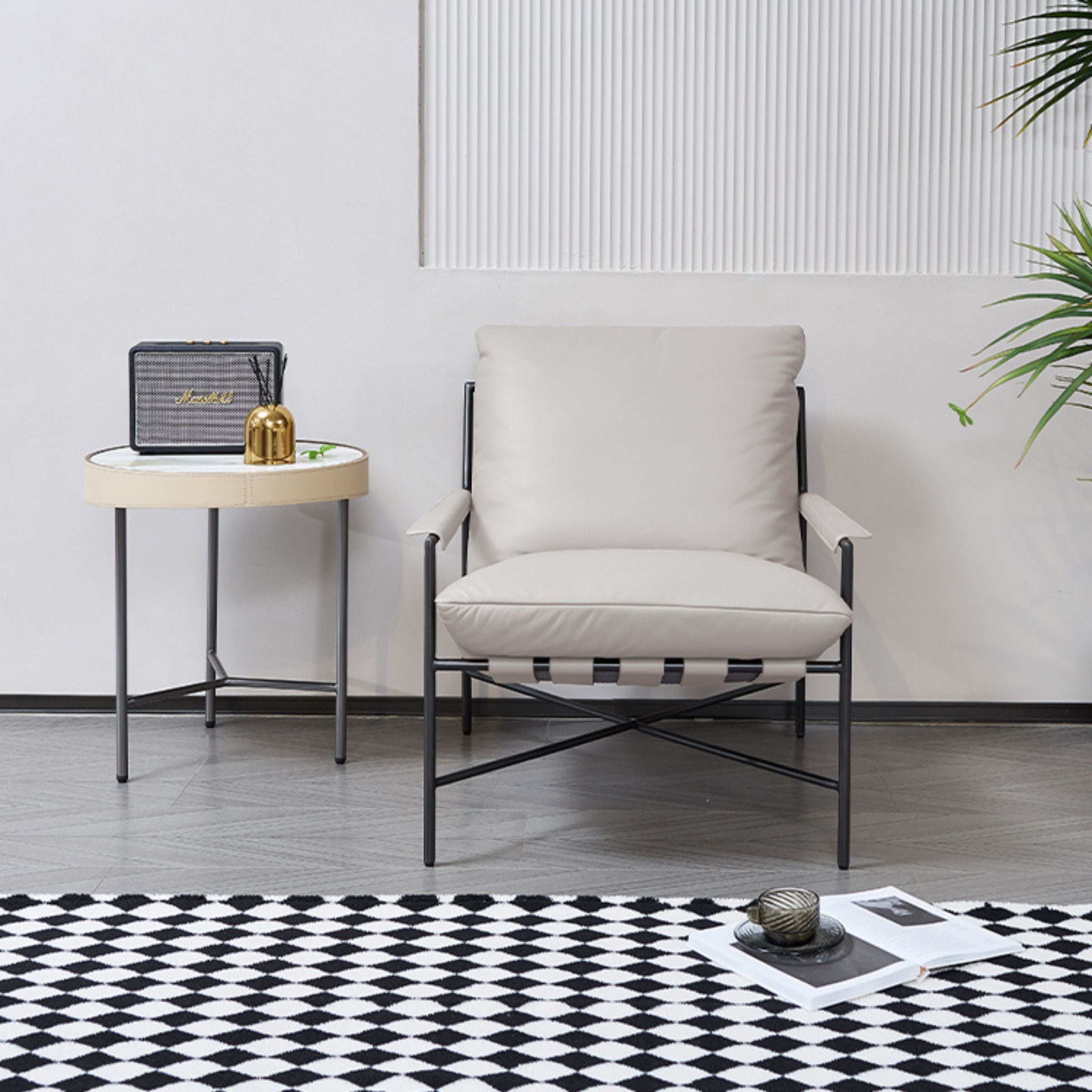 Grey Microfiber  Lounge Chair MLL-A101 -  Lounge Chairs - ebarza Furniture UAE | Shop Modern Furniture in Abu Dhabi & Dubai - مفروشات ايبازرا في الامارات | تسوق اثاث عصري وديكورات مميزة في دبي وابوظبي