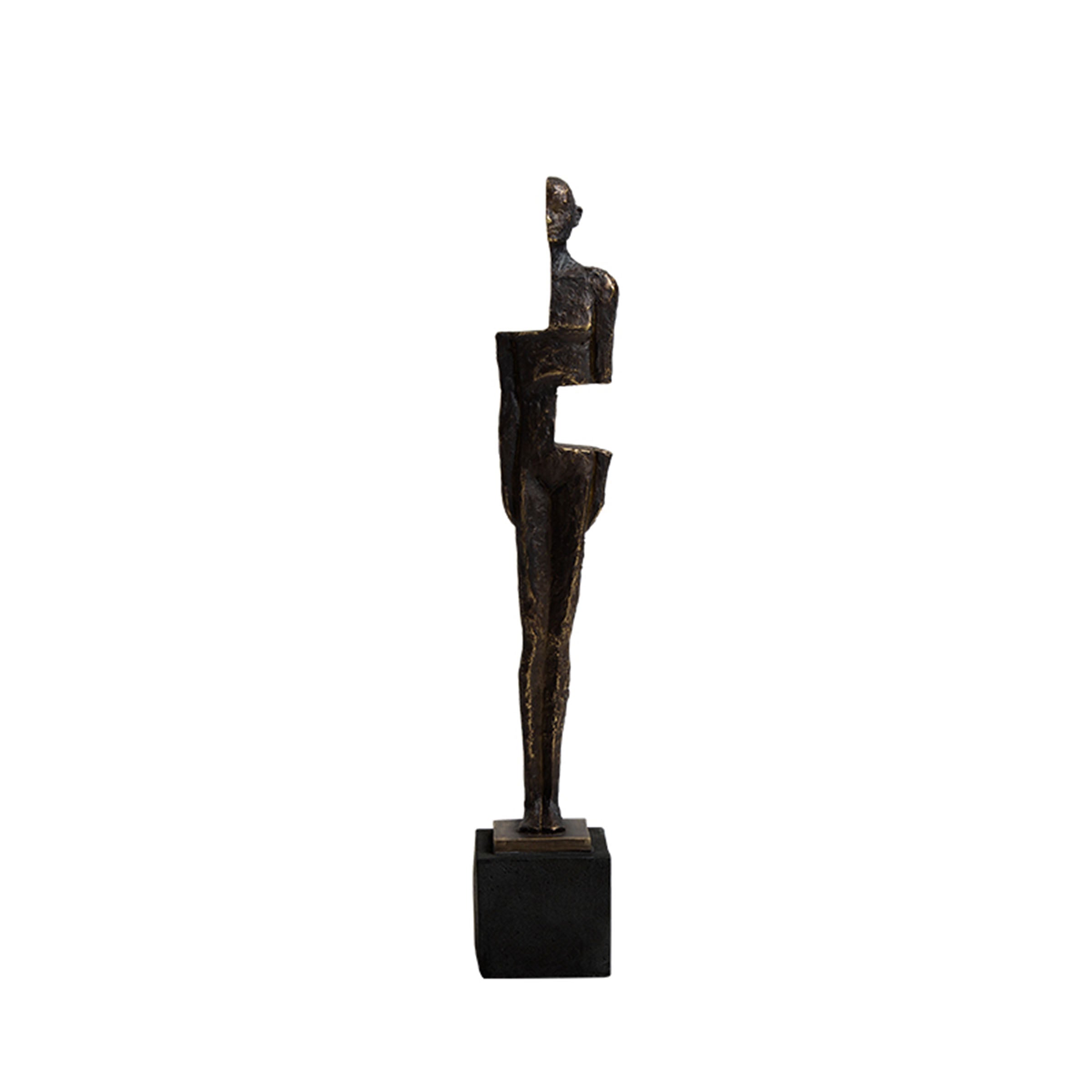 Half-faced sculpture from BEACON home decor figurines, artistic ceramic sculpture with detailed craftsmanship.