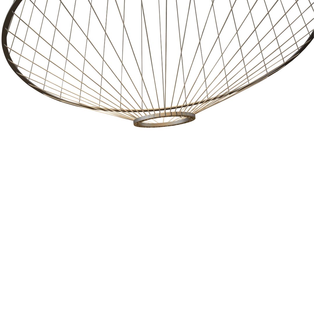 HaloLite Pendant Lamp MK6338PA-001 by BEACON, modern pendant lamp with sleek design, hanging from a ceiling in a contemporary setting.