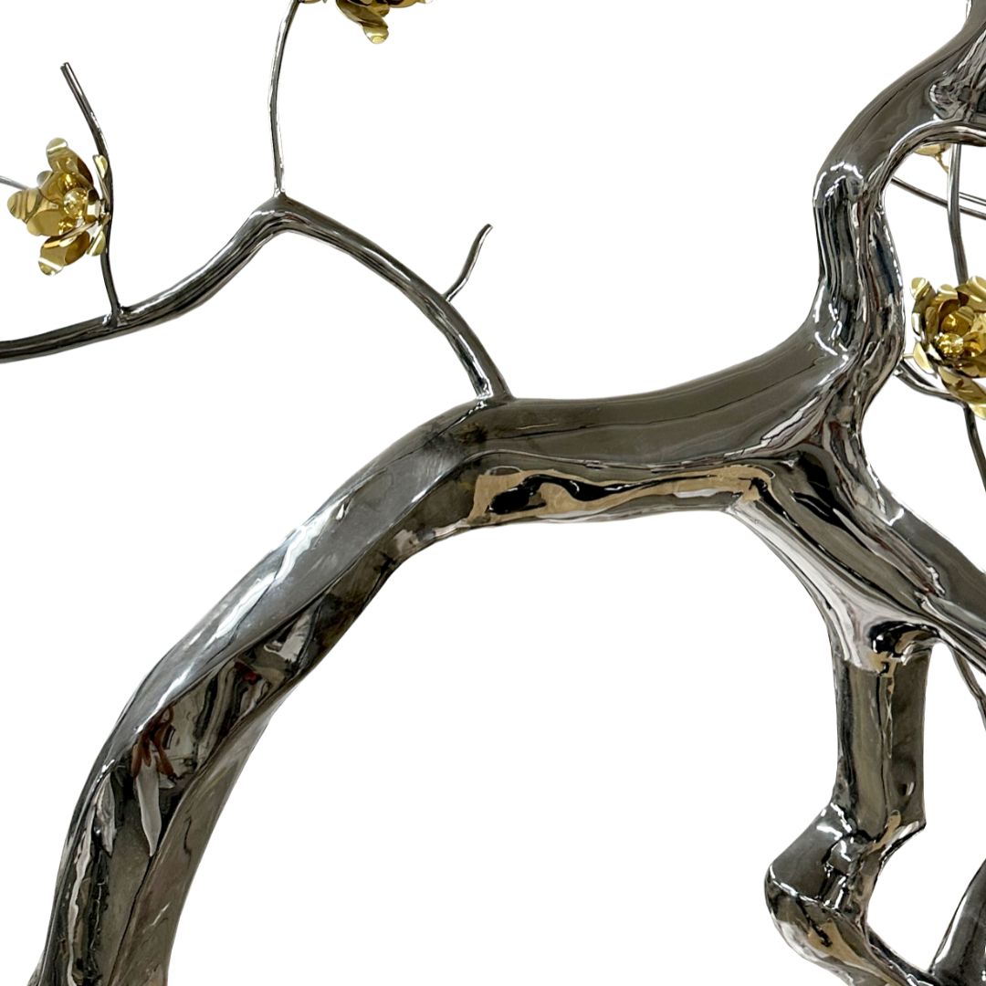 Hand Crafted Black Stainless Steel Artwork 20240056 -  Artwork - ebarza Furniture UAE | Shop Modern Furniture in Abu Dhabi & Dubai - مفروشات ايبازرا في الامارات | تسوق اثاث عصري وديكورات مميزة في دبي وابوظبي