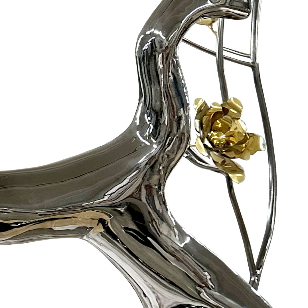 Hand Crafted Black Stainless Steel Artwork 20240056 -  Artwork - ebarza Furniture UAE | Shop Modern Furniture in Abu Dhabi & Dubai - مفروشات ايبازرا في الامارات | تسوق اثاث عصري وديكورات مميزة في دبي وابوظبي