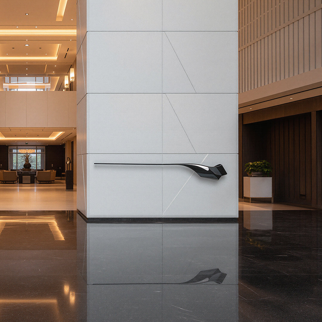 Hand Crafted Black Stainless Steel Shelf BJ20250018B small -  Artwork - ebarza Furniture UAE | Shop Modern Furniture in Abu Dhabi & Dubai - مفروشات ايبازرا في الامارات | تسوق اثاث عصري وديكورات مميزة في دبي وابوظبي