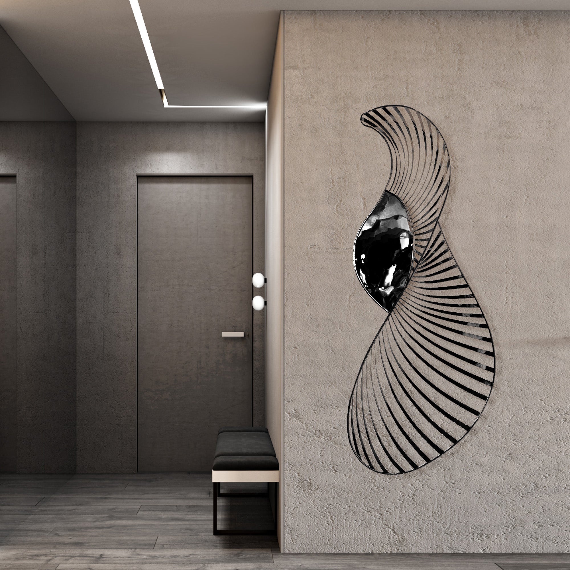 Hand Crafted Stainless Steel Artwork BG2021031 B/B -  Artwork - ebarza Furniture UAE | Shop Modern Furniture in Abu Dhabi & Dubai - مفروشات ايبازرا في الامارات | تسوق اثاث عصري وديكورات مميزة في دبي وابوظبي