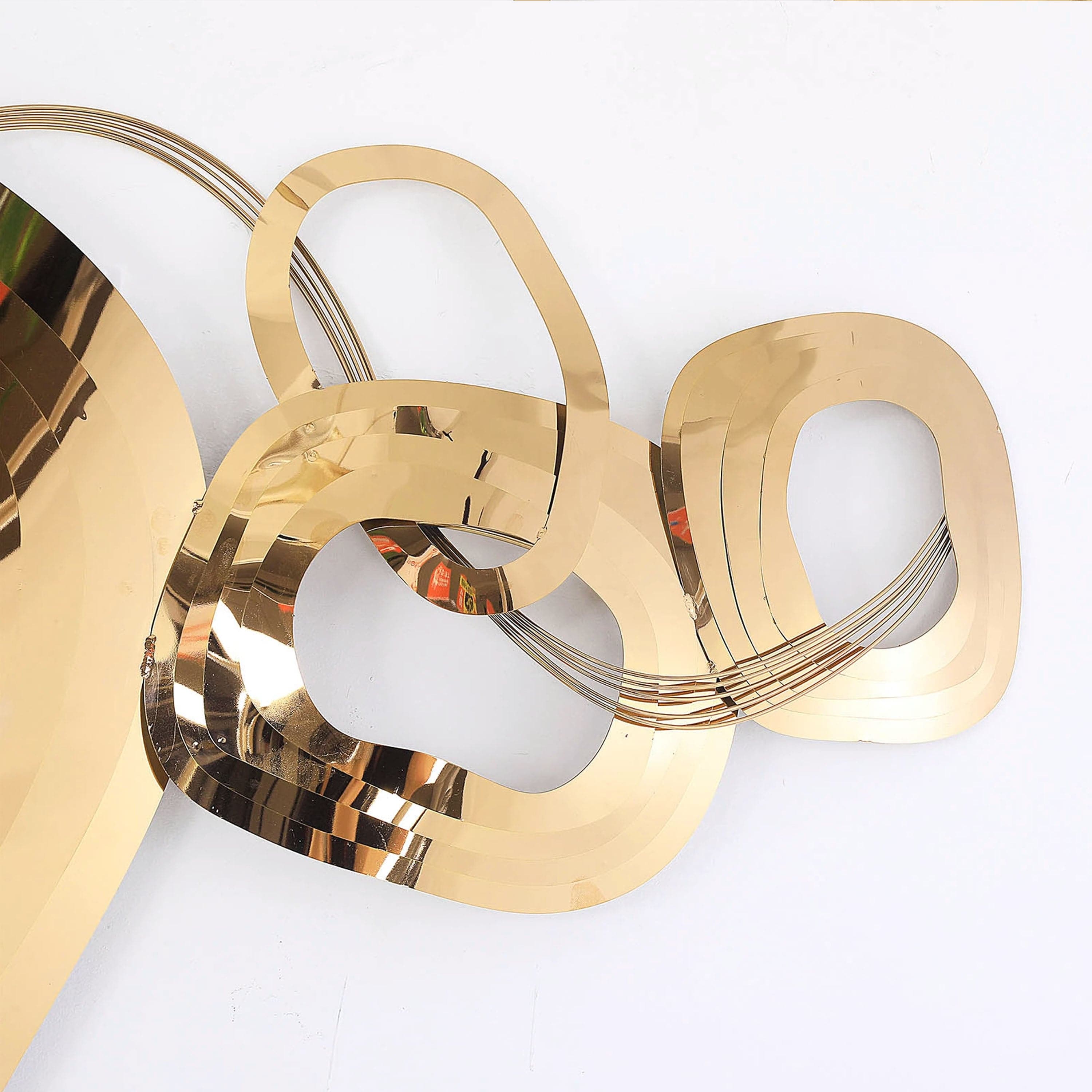 Handcrafted Stainless Steel Artwork Z08006-G -  Artwork | عمل فني مصنوع يدويًا من الفولاذ المقاوم للصدأ بعنوان - ebarza Furniture UAE | Shop Modern Furniture in Abu Dhabi & Dubai - مفروشات ايبازرا في الامارات | تسوق اثاث عصري وديكورات مميزة في دبي وابوظبي