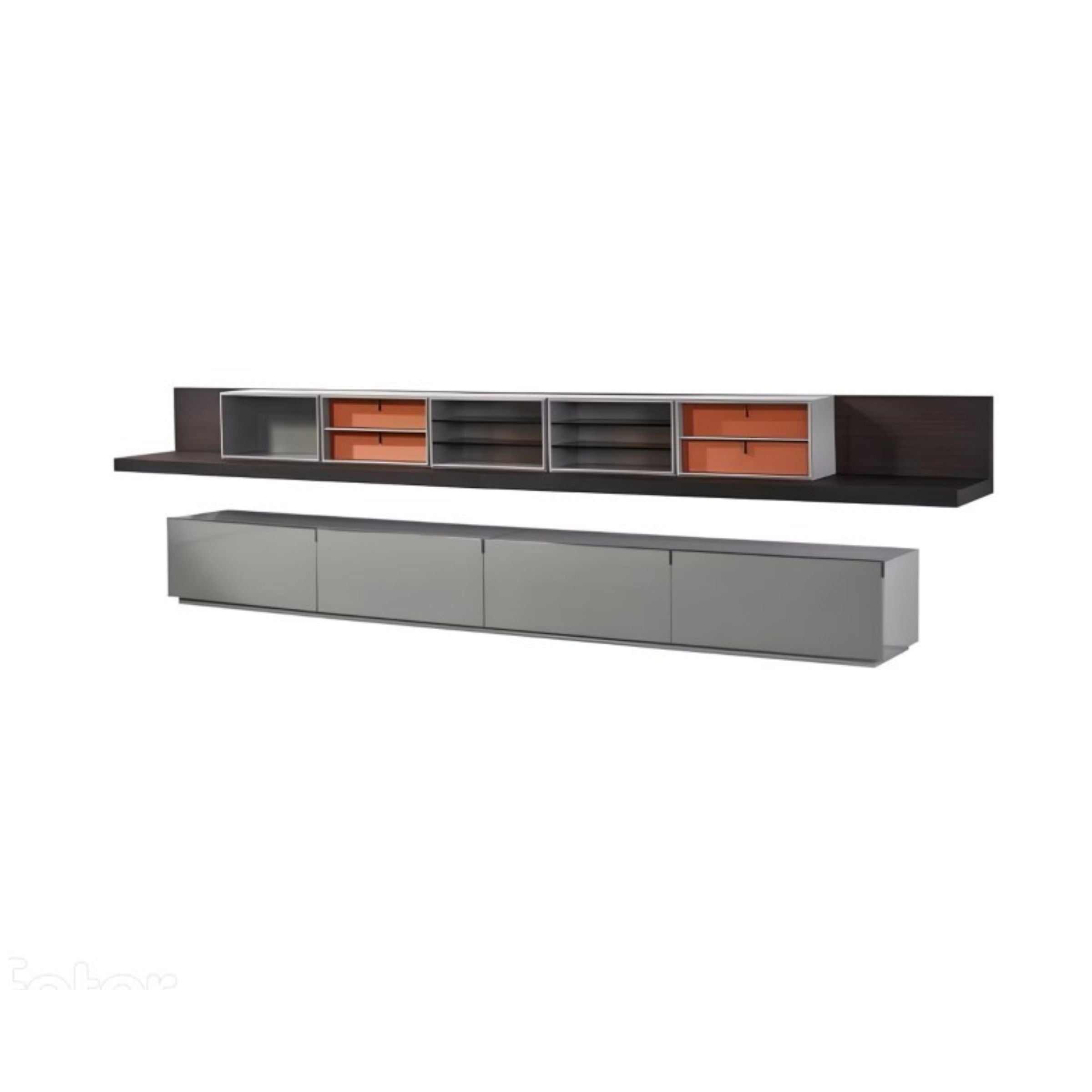 Modern BEACON floating TV unit IDG-D212 with sleek storage compartments, ideal for contemporary living room setups.