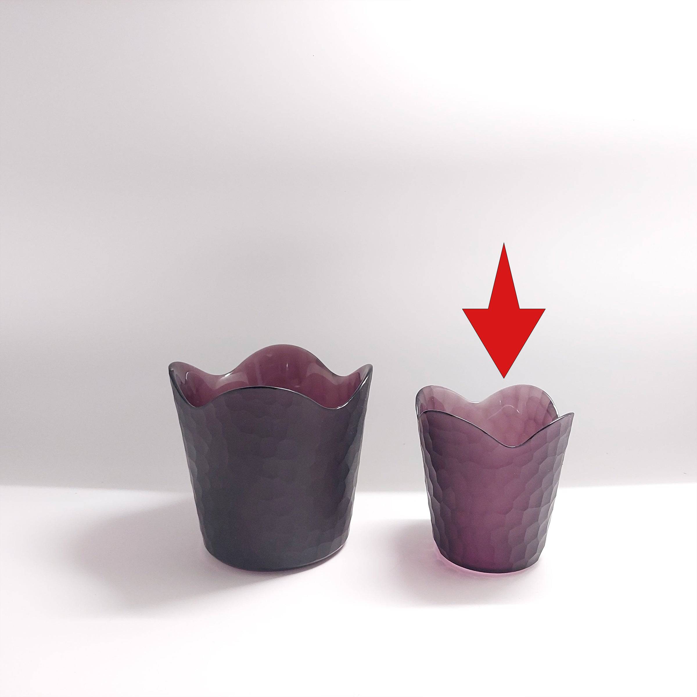Handmade Balloton Glass Vase A0234-110-Purple -  Vases | مزهرية زجاجية مصنوعة يدوياً - ebarza Furniture UAE | Shop Modern Furniture in Abu Dhabi & Dubai - مفروشات ايبازرا في الامارات | تسوق اثاث عصري وديكورات مميزة في دبي وابوظبي