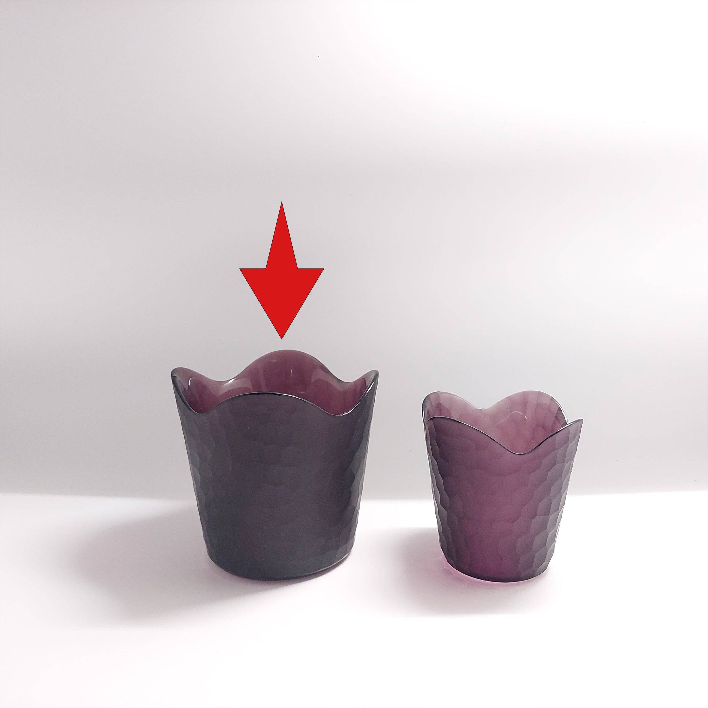 Handmade Balloton Glass Vase A0234-135-Purple -  Vases | مزهرية زجاجية مصنوعة يدوياً - ebarza Furniture UAE | Shop Modern Furniture in Abu Dhabi & Dubai - مفروشات ايبازرا في الامارات | تسوق اثاث عصري وديكورات مميزة في دبي وابوظبي