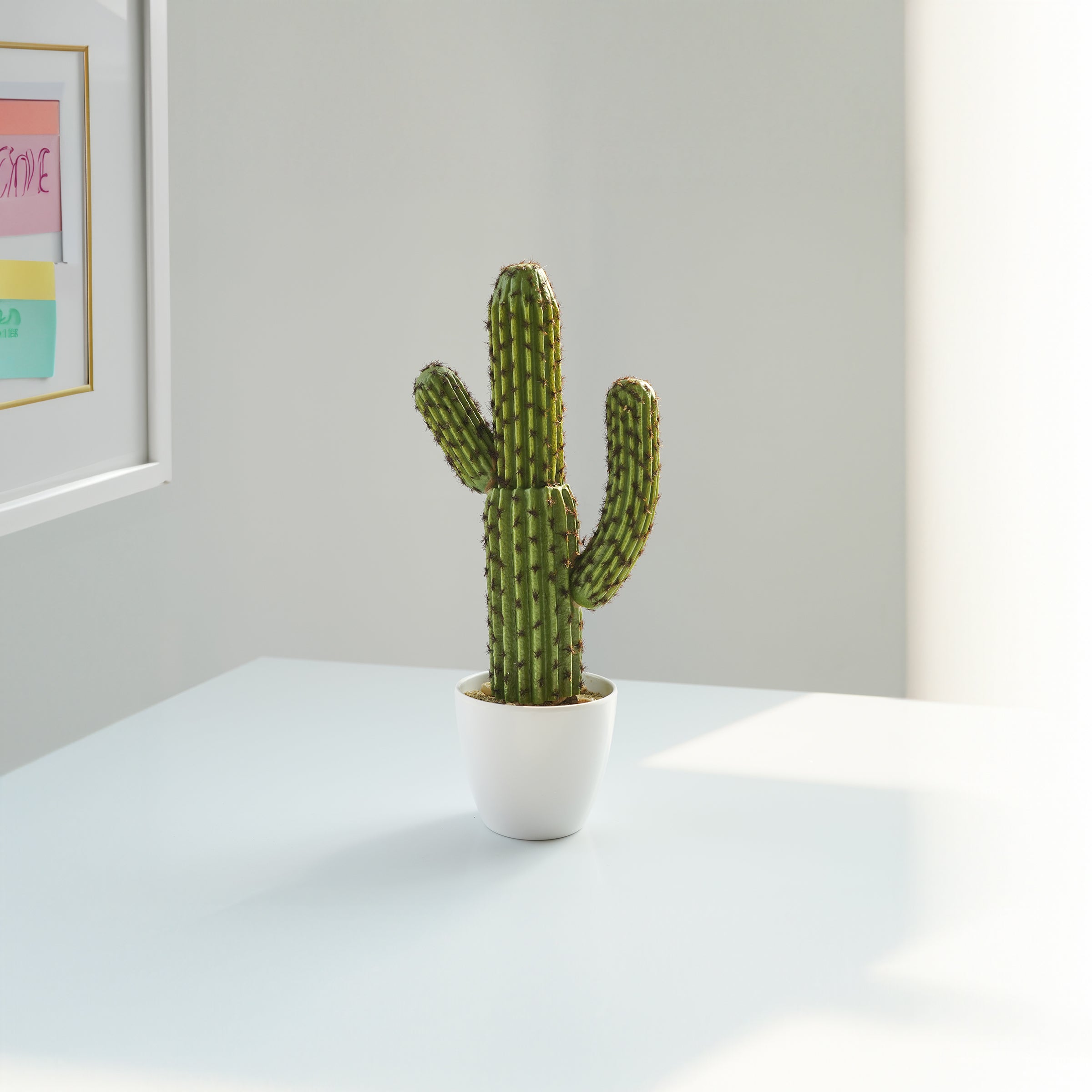 Handmade Decorative Artificial Potted Cactus N38120-PZ005 -  Plants - ebarza Furniture UAE | Shop Modern Furniture in Abu Dhabi & Dubai - مفروشات ايبازرا في الامارات | تسوق اثاث عصري وديكورات مميزة في دبي وابوظبي