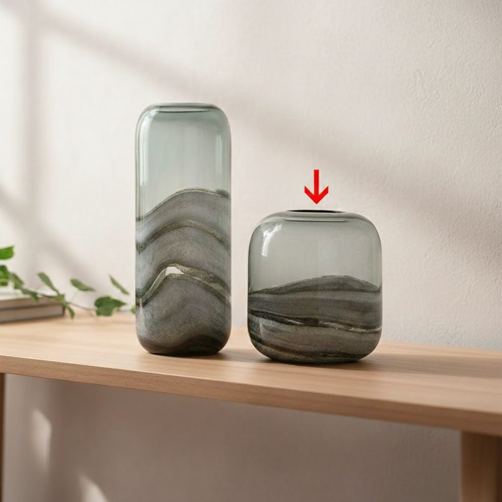 Handmade decorative vase from BEACON, model FB-ZS1906B, showcasing a unique design and craftsmanship for home decor.