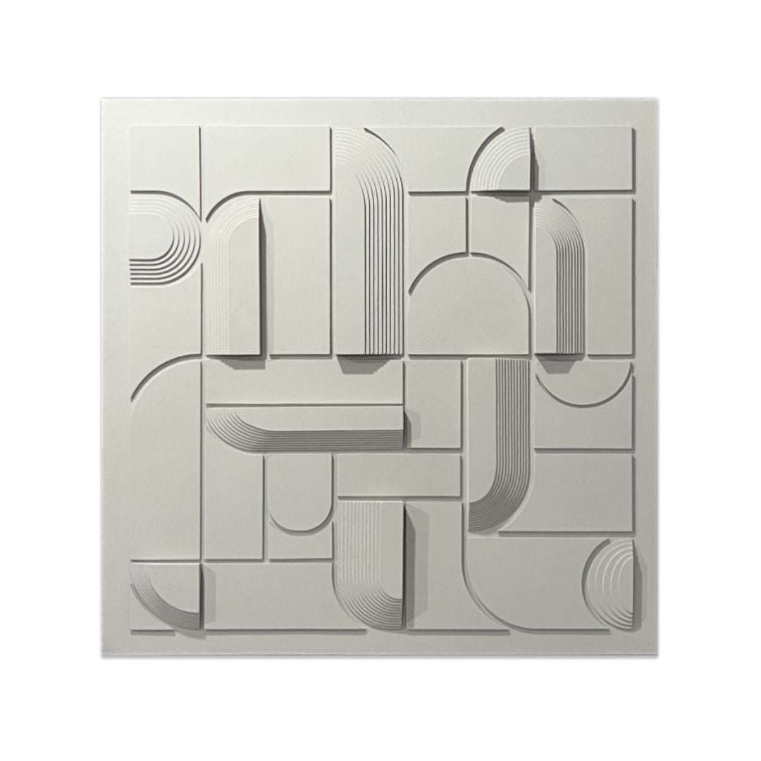 Handmade MDF Collage Painting - Light Beige MP230036-1 -  Paintings - ebarza Furniture UAE | Shop Modern Furniture in Abu Dhabi & Dubai - مفروشات ايبازرا في الامارات | تسوق اثاث عصري وديكورات مميزة في دبي وابوظبي