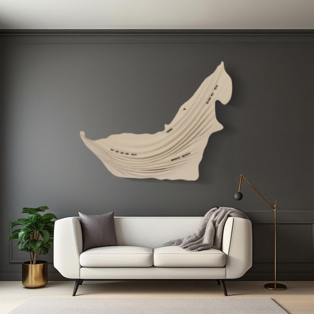 Handmade Wood Wall Art (Edge In Curved) & Metal Camels - 2403D0076-W800*H800-82899590 -  Paintings - ebarza Furniture UAE | Shop Modern Furniture in Abu Dhabi & Dubai - مفروشات ايبازرا في الامارات | تسوق اثاث عصري وديكورات مميزة في دبي وابوظبي