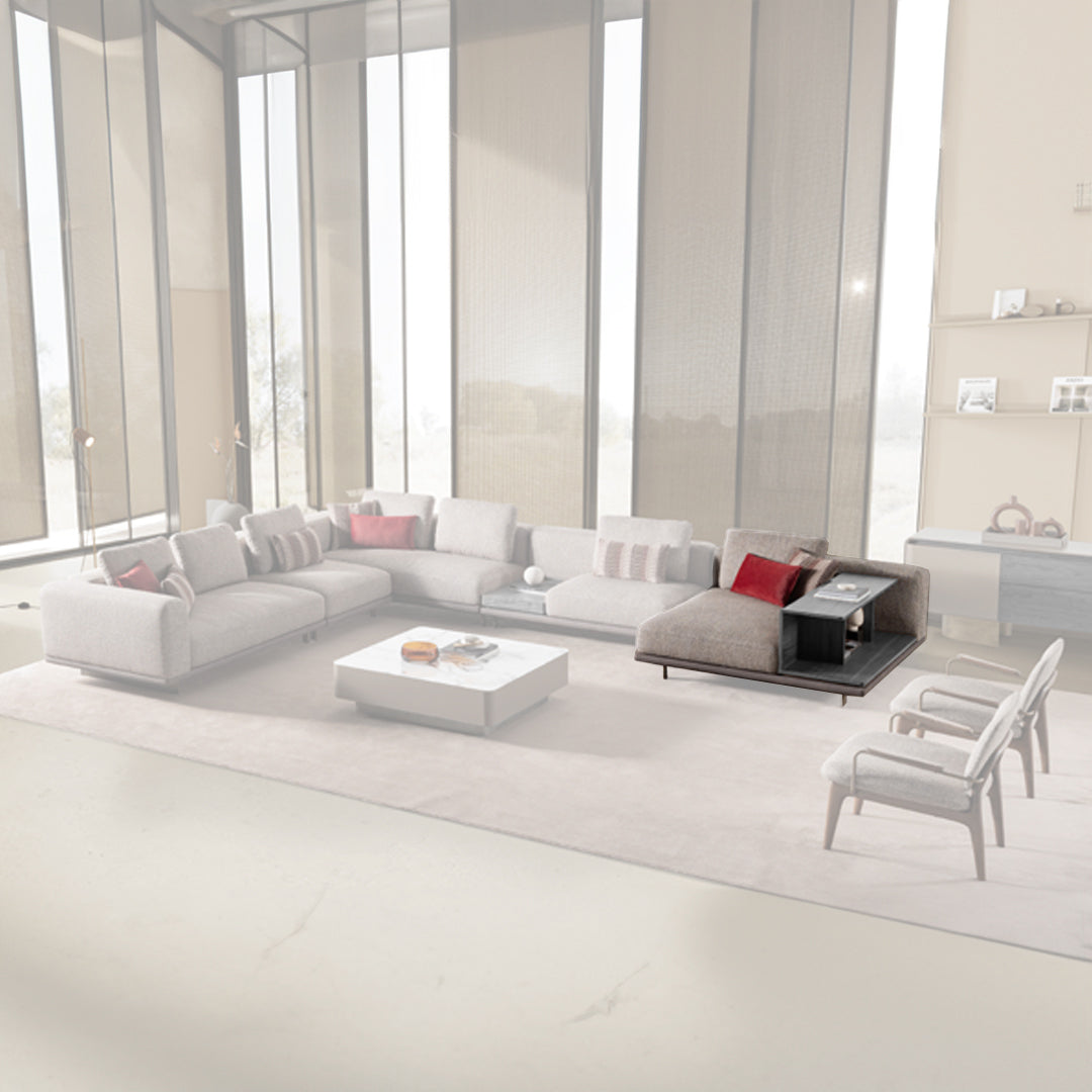 HARMONY CHAISE WITH RIGHT SHELF SAR-RIGHT/SHELF005 -  Sofas - ebarza Furniture UAE | Shop Modern Furniture in Abu Dhabi & Dubai - مفروشات ايبازرا في الامارات | تسوق اثاث عصري وديكورات مميزة في دبي وابوظبي