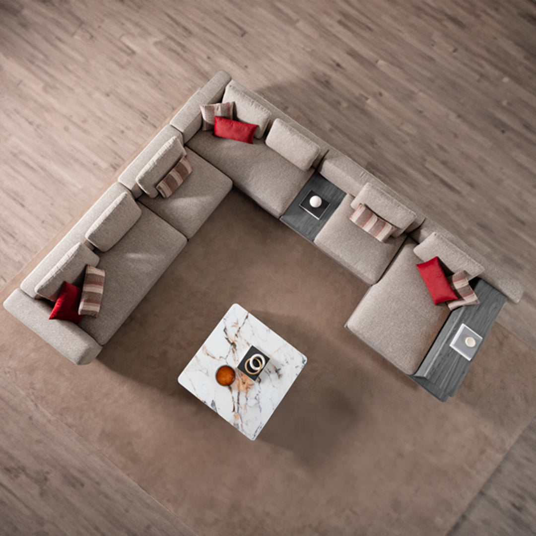 SARDUNYA Harmony Middle Module sofa section with neutral upholstery, designed for modular sofa arrangements.