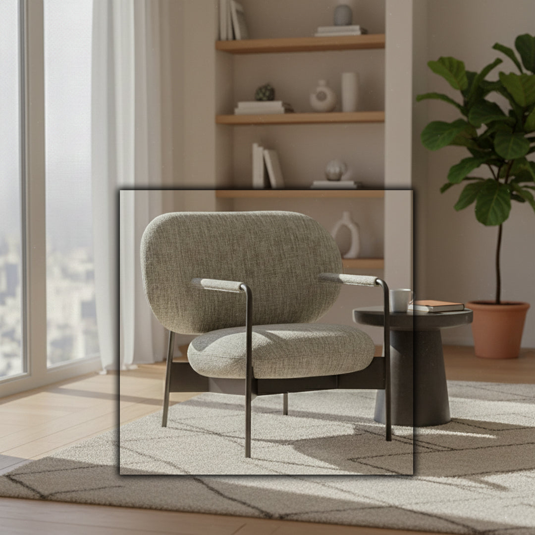 Haven Armchair - PS-A154 -  Armchairs - ebarza Furniture UAE | Shop Modern Furniture in Abu Dhabi & Dubai - مفروشات ايبازرا في الامارات | تسوق اثاث عصري وديكورات مميزة في دبي وابوظبي