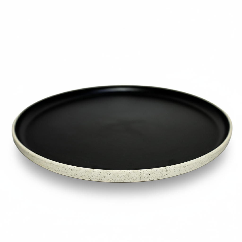 Asian Zen ceramic Plate E800-P-08253  12 -  Plates - ebarza Furniture UAE | Shop Modern Furniture in Abu Dhabi & Dubai - مفروشات ايبازرا في الامارات | تسوق اثاث عصري وديكورات مميزة في دبي وابوظبي