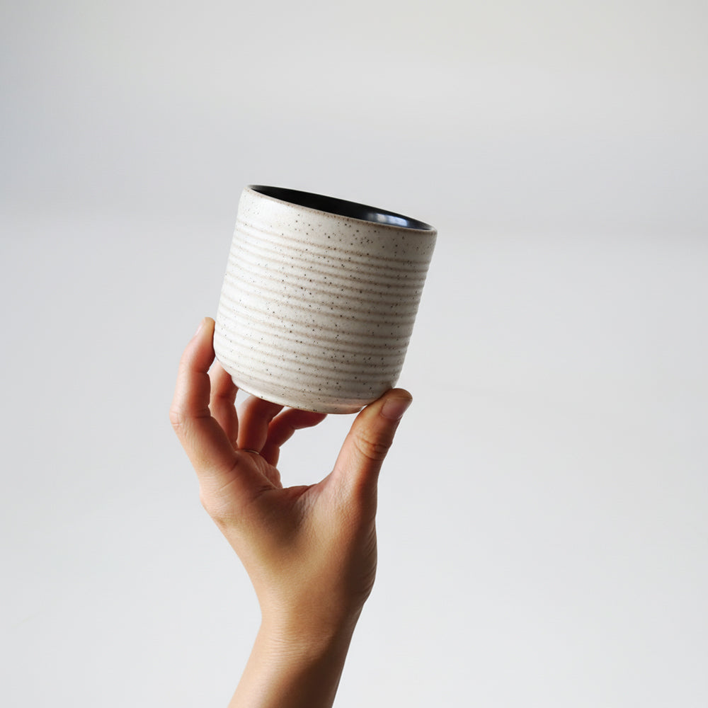 Beacon Haven Mug E800-C-04241, 6.5cm ceramic mug with a modern design, perfect for hot beverages.
