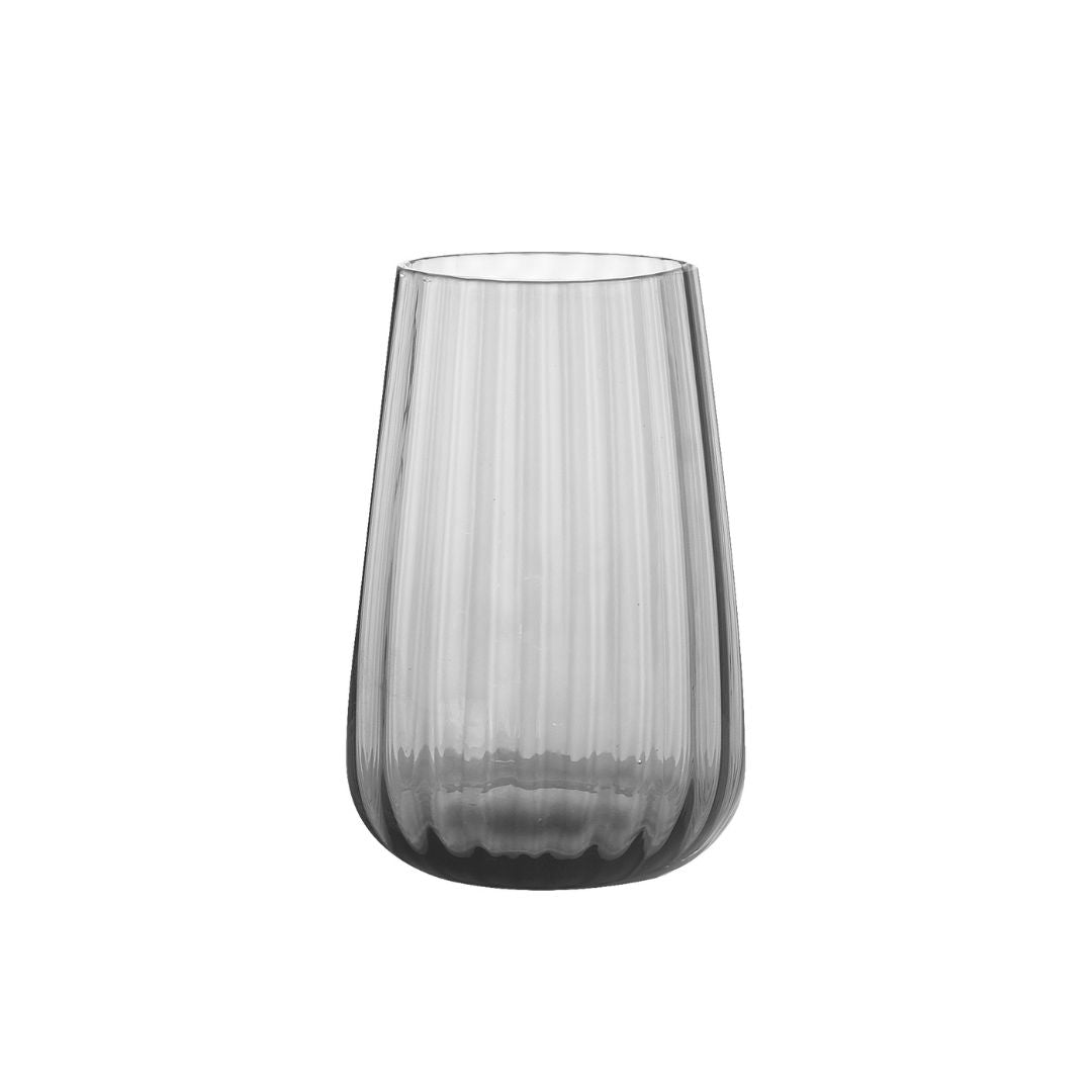 Smoke grey highball glass from BEACON, 465ml, stylish drinkware for cocktails and beverages, clear glass with a sleek design.